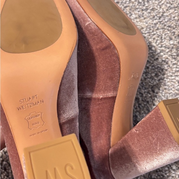 Stuart Weitzman Clarisa Block Heel Pump Mary Jane heels - Picture 4 of 4